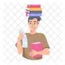 College Study Male Student College Student 아이콘