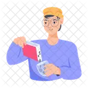 College Study Male Student College Student 아이콘