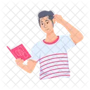 College Study Male Student College Student 아이콘