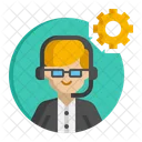 Male Technical Support  Icon