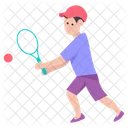 Male Tennis Player Sportsperson Sportsman Icon