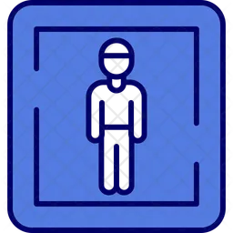 Male toilet sign  Icon