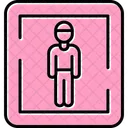 Male toilet sign  Icon