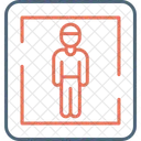 Male toilet sign  Icon