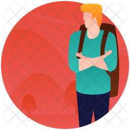 Male Tourist Icon
