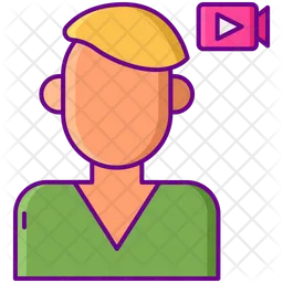 Male Vlogger  Icon