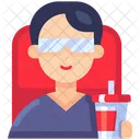 Male Watching Watching Movies Watch Icon