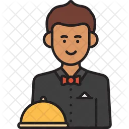 Male Waiter  Icon