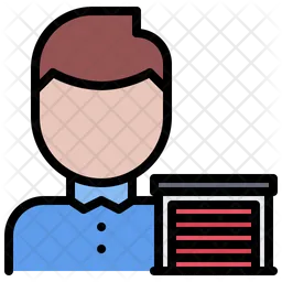 Male Warehouse Keeper  Icon