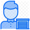 Male Warehouse Keeper  Icon