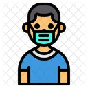 Male With Mask  Icon