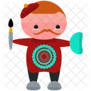 Maler Mann Avatar Symbol