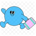 Azul Personajes Personajes Lindos Icono