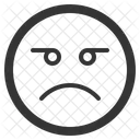 Malheureux Emoticones Emoji Icône