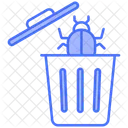 Malware Bug Trash Bin Icon