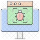 Malware Detection Lineal Color Icon Icon