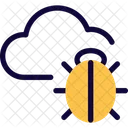 Malware En La Nube Virus En La Nube Malware De Red Icono
