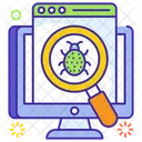 Virus Bug Scanner Internet Spider Icon