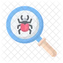 Malware Search Malware Magnifying Glass Icon