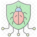 Malware Shield Lineal Color Icon Icon