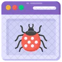Virus Web Error Web Malware Web Icono