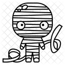 Mumie Halloween Kostum Symbol