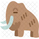 Mammoth Hairy Animal Icon