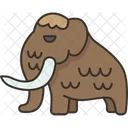 Mammoth Mammal Hairy Icon
