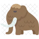 Mammoth Mammal Hairy Icon