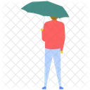 남자 우산 남자 아이콘