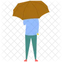 Man Umbrella Guy Icon