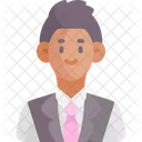 Man Avatar Suit And Tie Icon