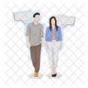Man And Woman Man Couple Icon