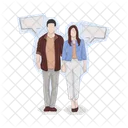 Man And Woman Man Couple Icon