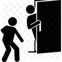 Man At Doorstep  Icon