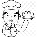 Cartoon Chef Cook Icon