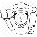 Cartoon Chef Cook Icon