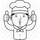 Cartoon Chef Cook Icon