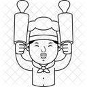 Cartoon Chef Cook Icon