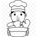 Cartoon Chef Cook Icon