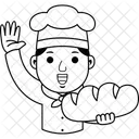 Cartoon Chef Cook Icon