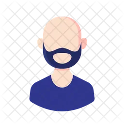 Man Bald Beard Avatar  Icon