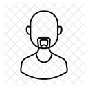 Man Bald Beard Avatar  Icon
