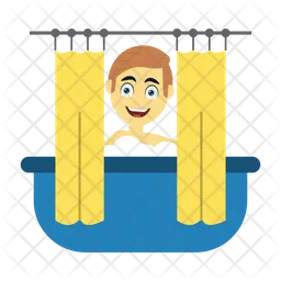 Man Bathing  Icon