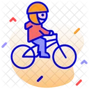 자전거를 타는 남자  아이콘