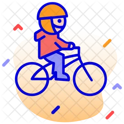 Man Biking  Icon