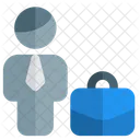 Man Briefcase Businessman Briefcase Icon