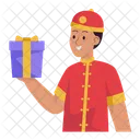 Man Celebrating Chinese New Year Icon