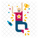Man Celebrating  Icon