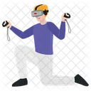 Man Character Workplace Actions Business Poses Icon